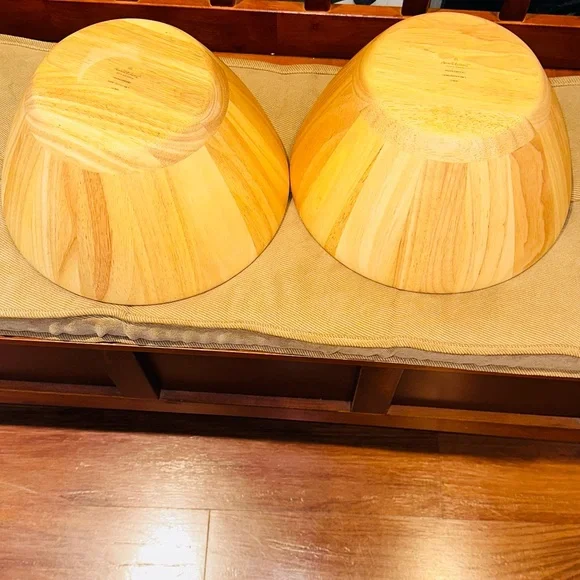 Hearth & Hand Natural Rubberwood Bowl - Picture 2 of 9